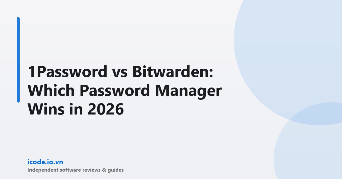 1Password vs bitwarden