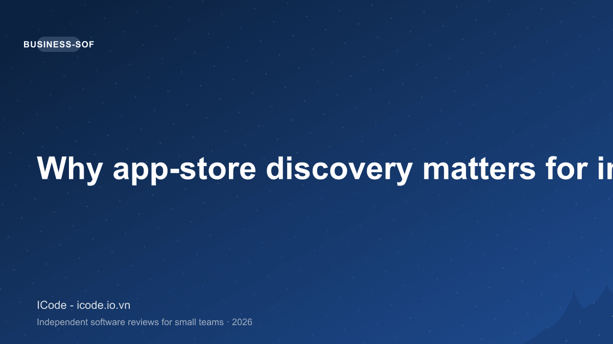 Why app-store discovery matters for indie developers