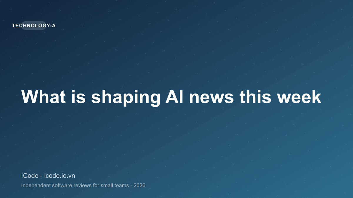 What is shaping AI news this week
