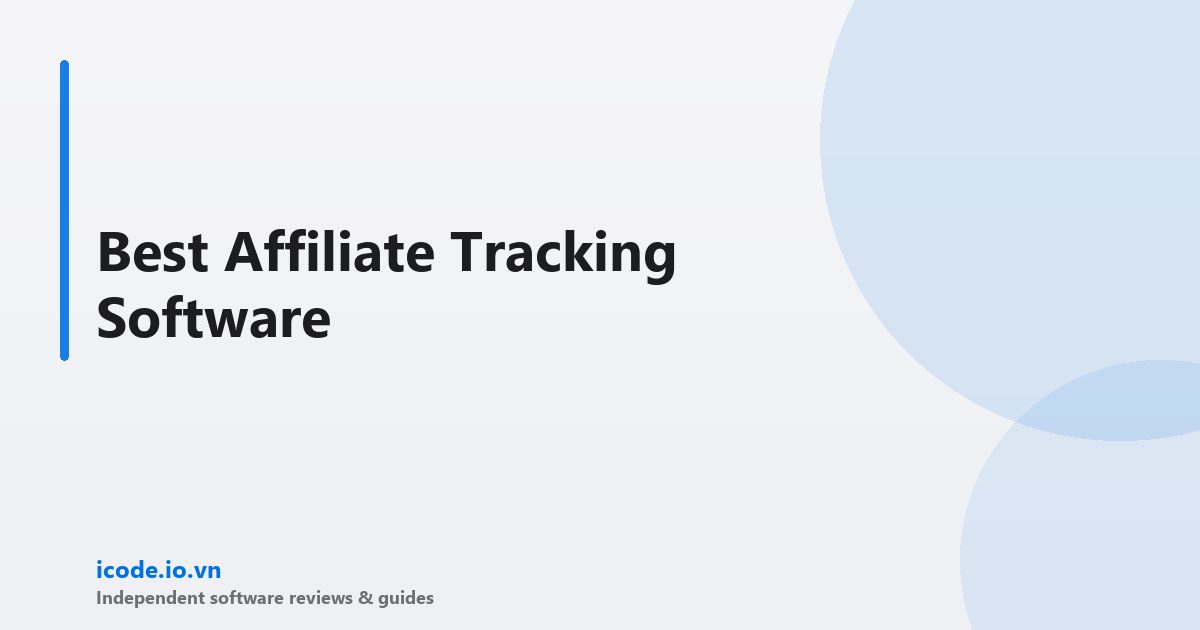 Best affiliate tracking software