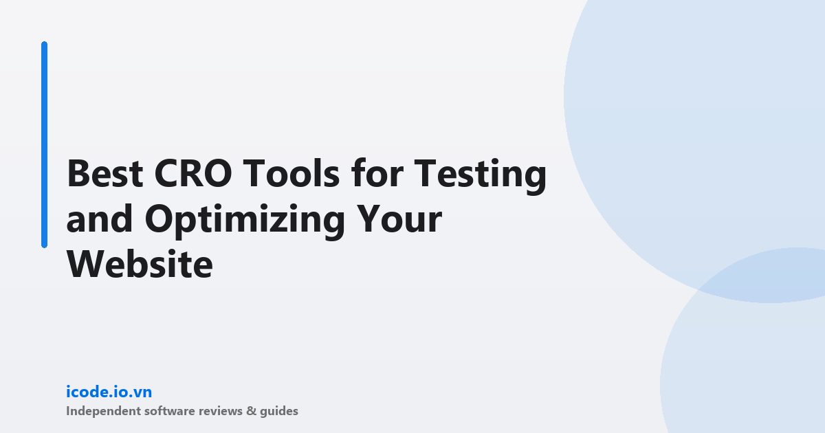 Best cro tools