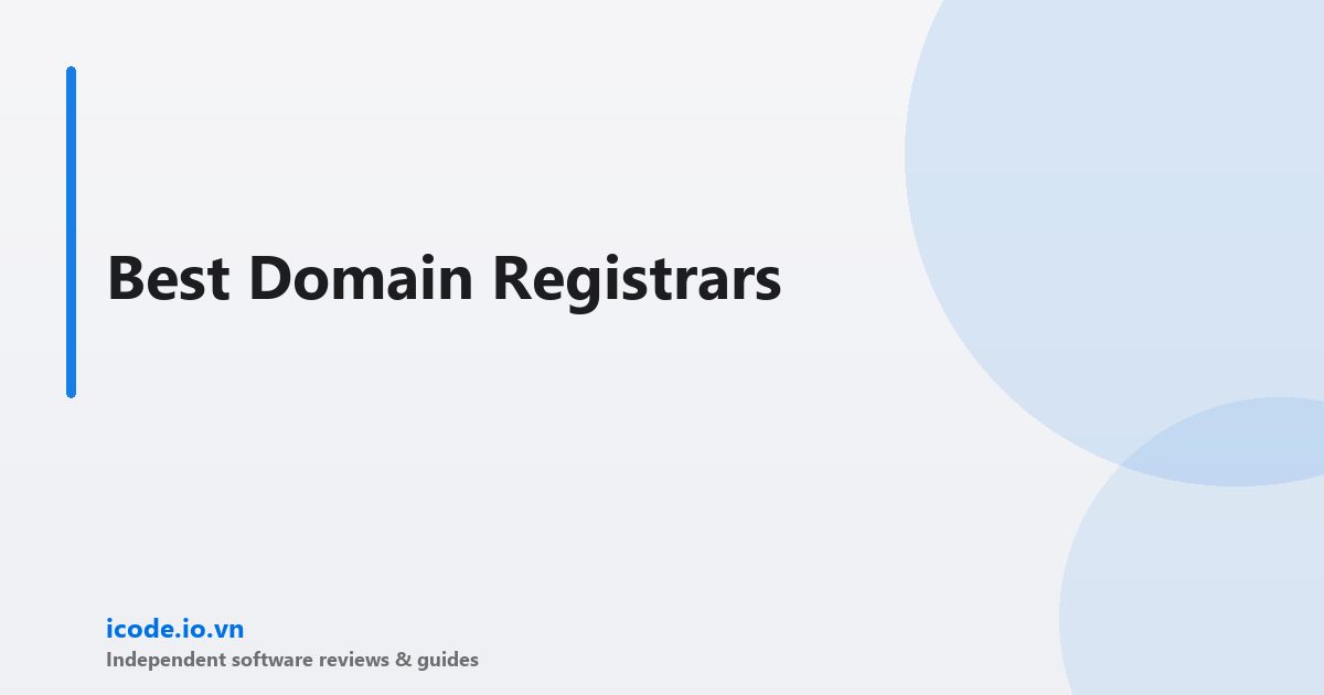 Best domain registrars