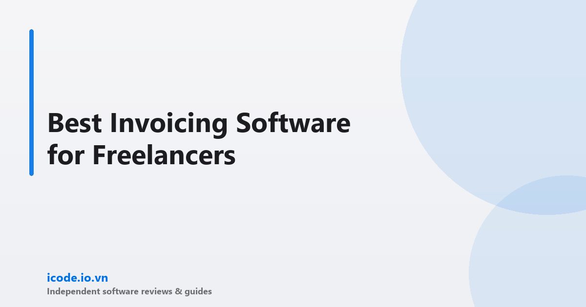 Best invoicing software freelancers