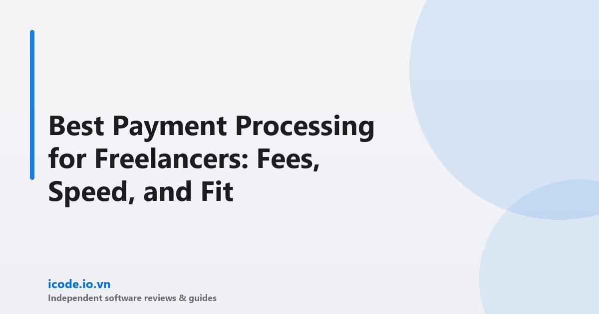 Best payment processing for freelancers