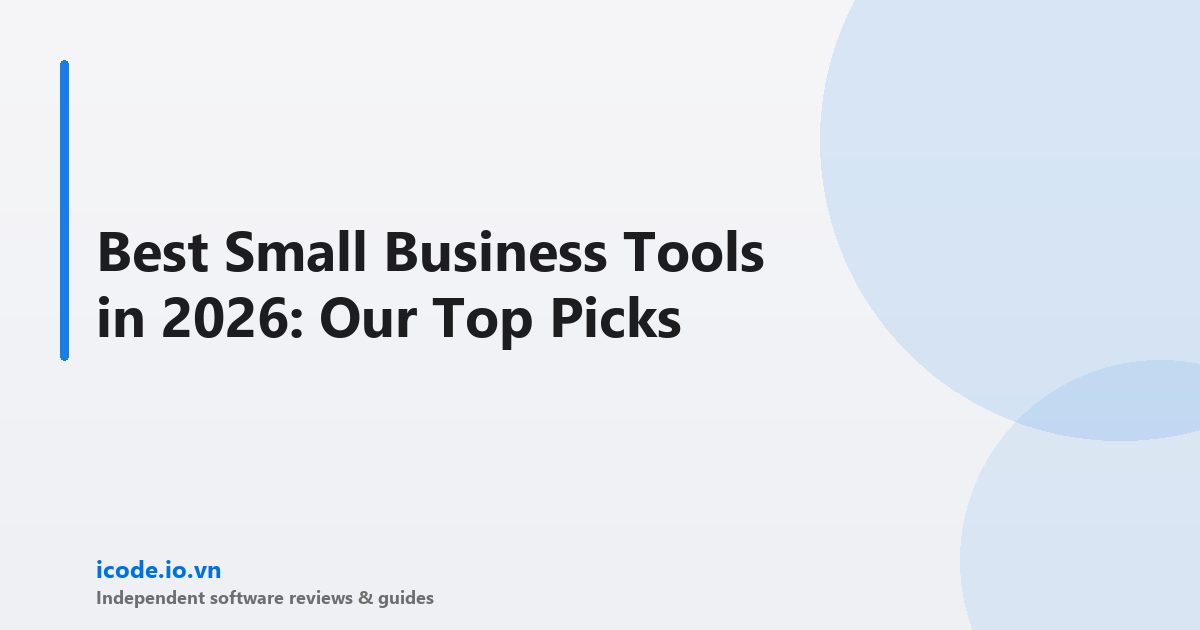 Best small business tools 2026