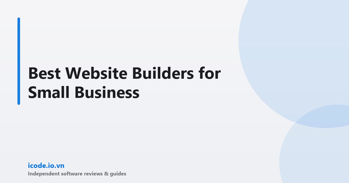 Best website builders small business