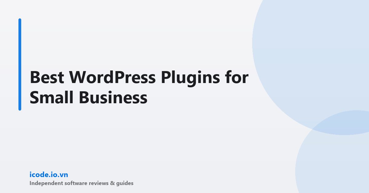 Best wordpress plugins small business