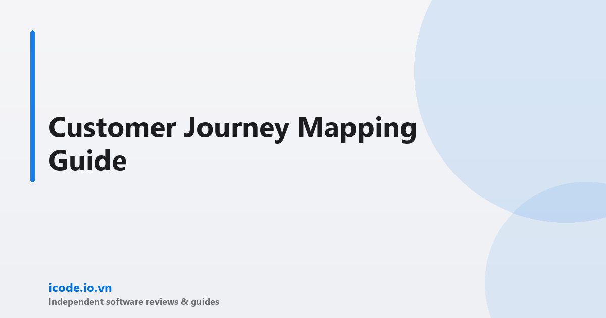 Customer journey mapping guide