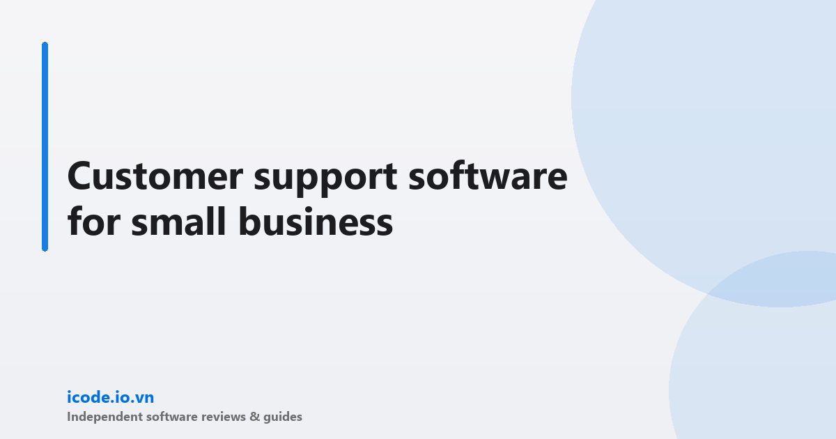 Customer support