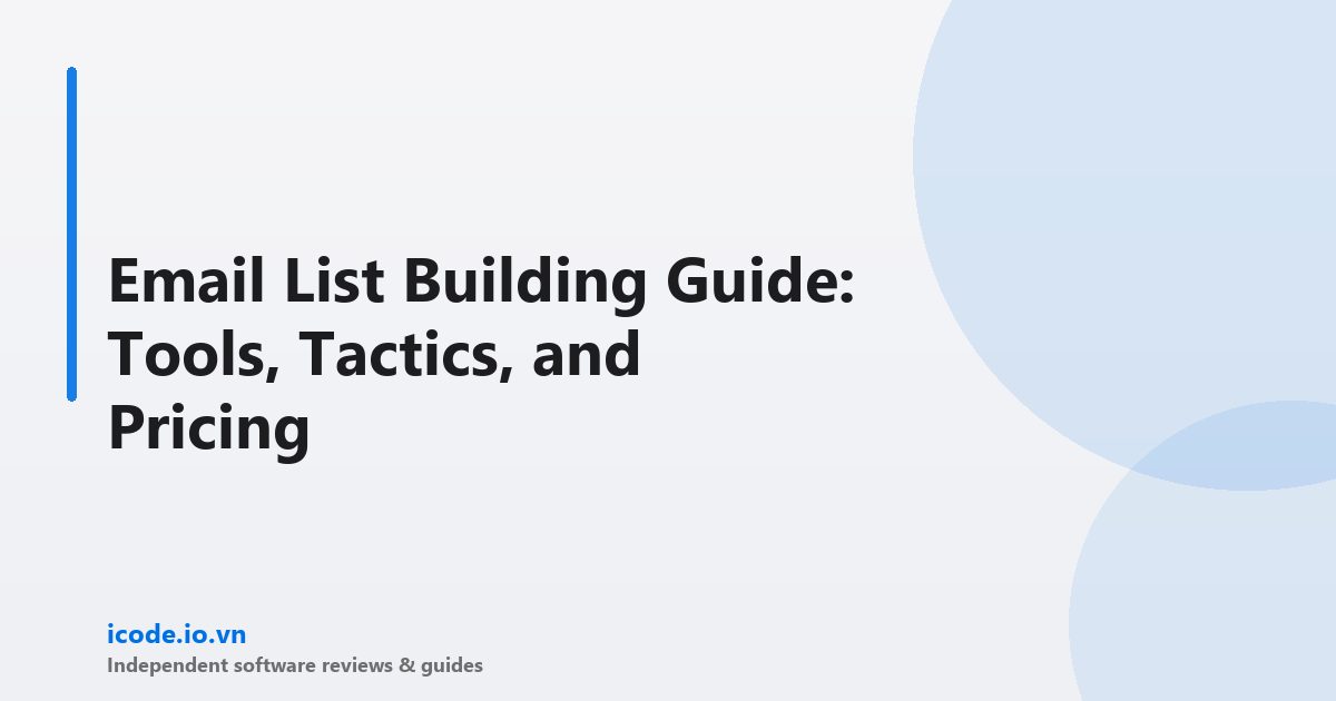 Email list building guide