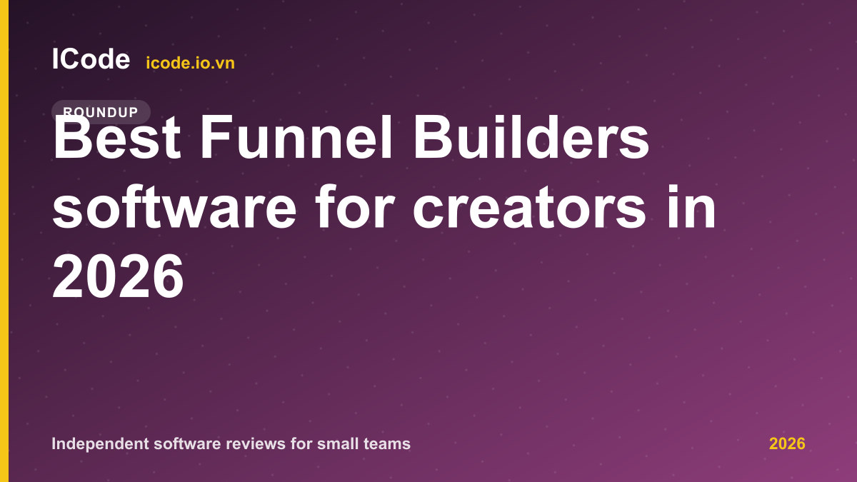 Best Funnel Builders software for creators in 2026