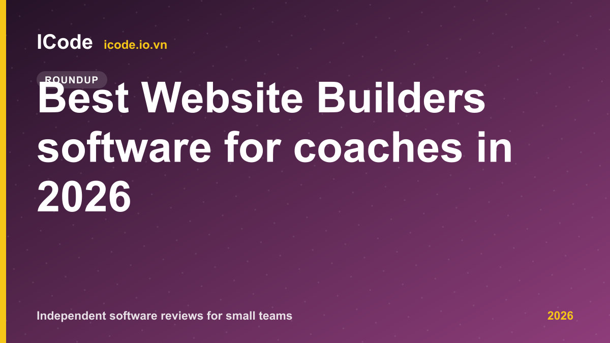 Best Website Builders software for coaches in 2026