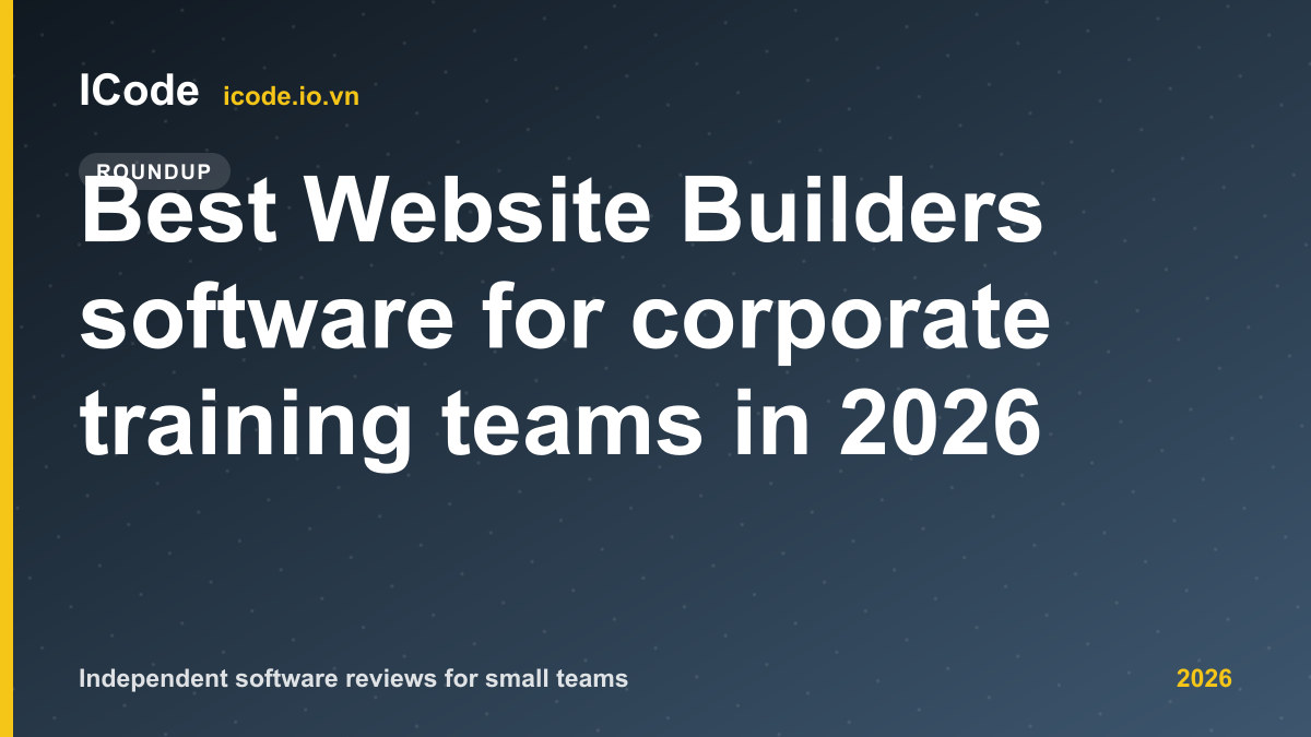 Best Website Builders software for corporate training teams in 2026