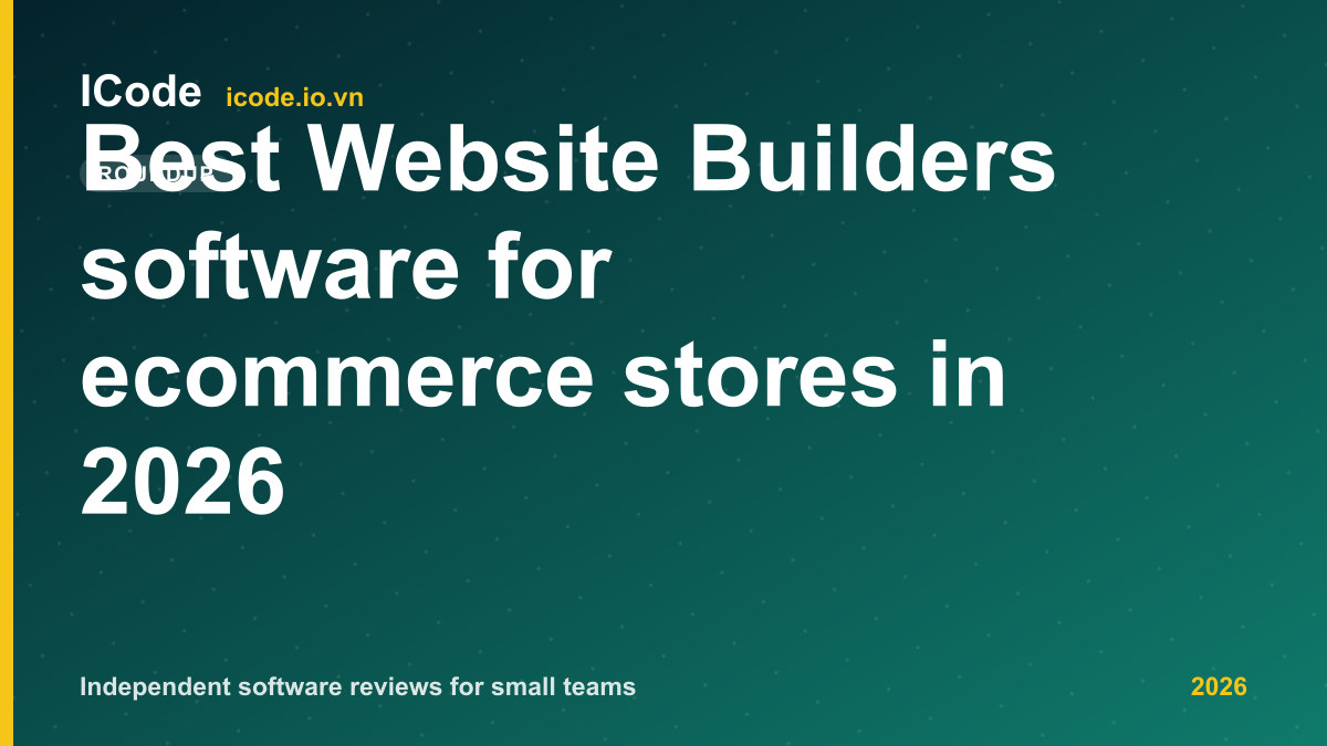 Best Website Builders software for ecommerce stores in 2026