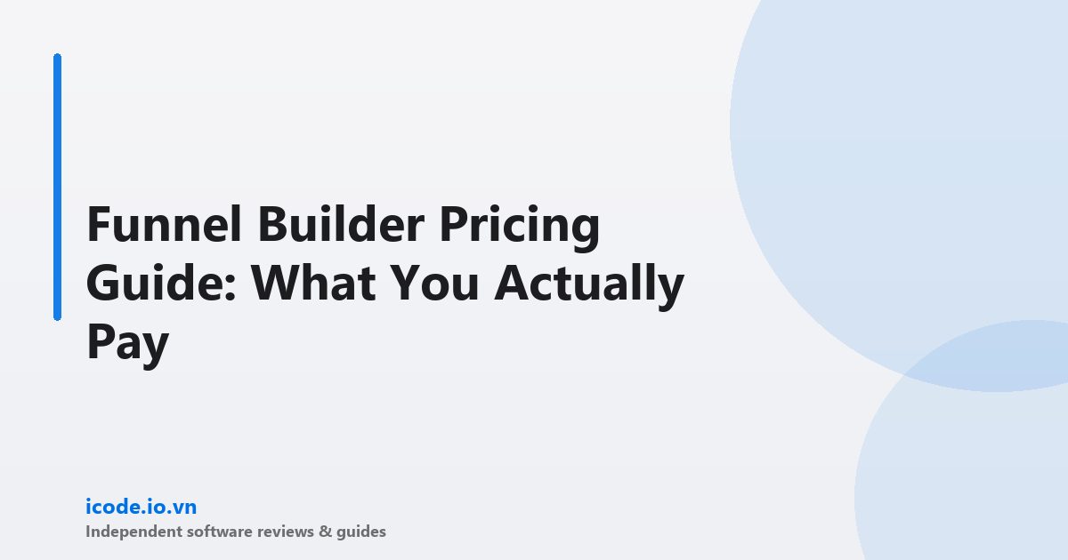 Funnel builder pricing guide