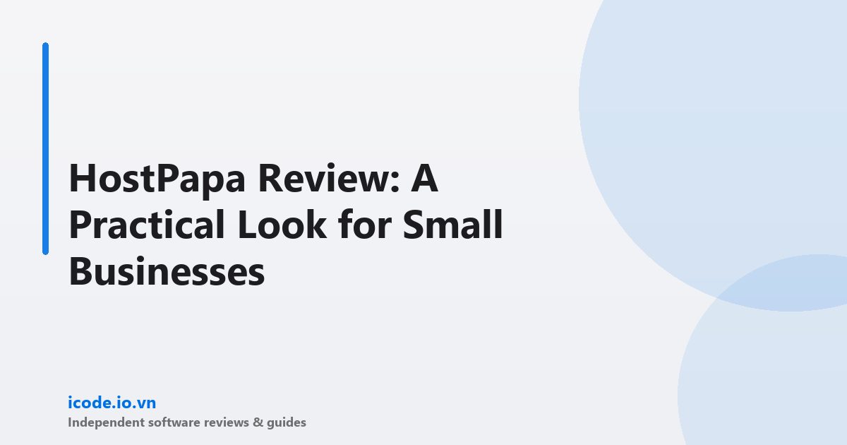 Hostpapa review
