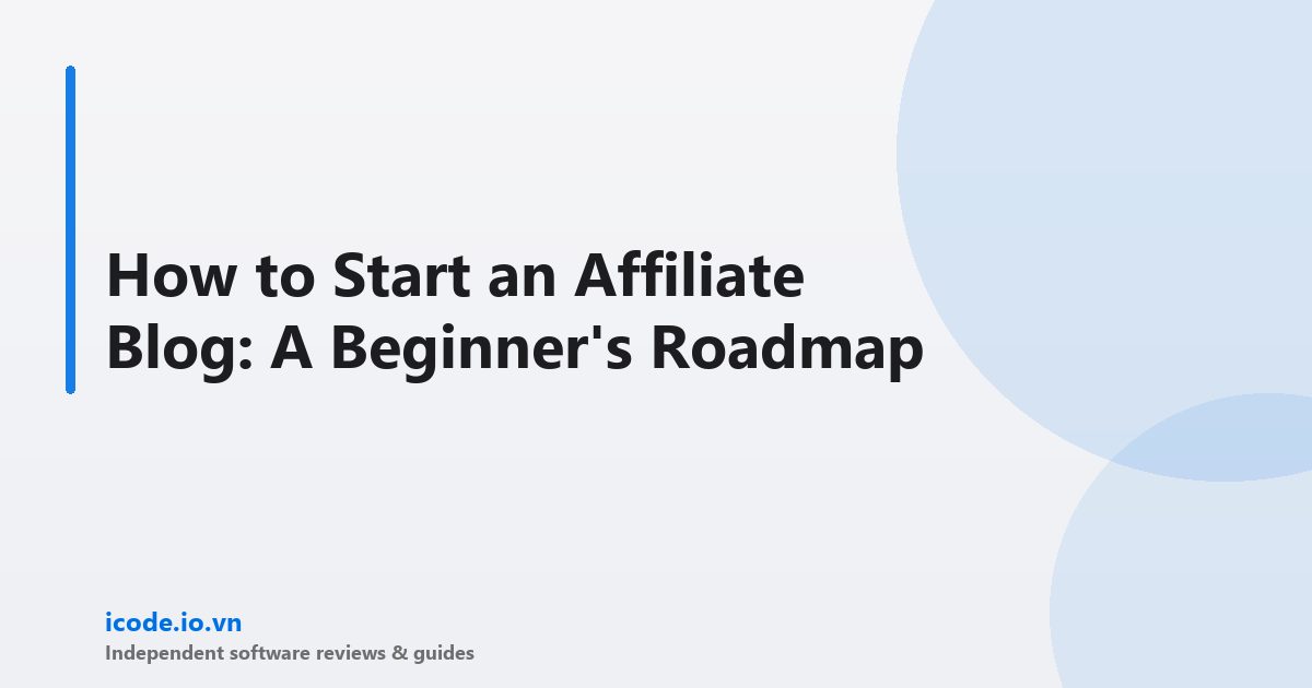 How to start affiliate blog