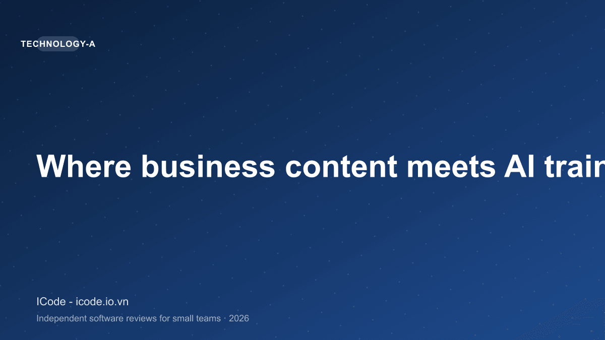 Where business content meets AI training terms