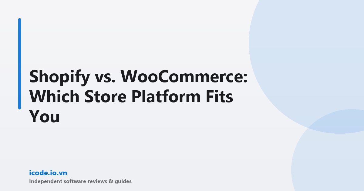 Shopify vs woocommerce
