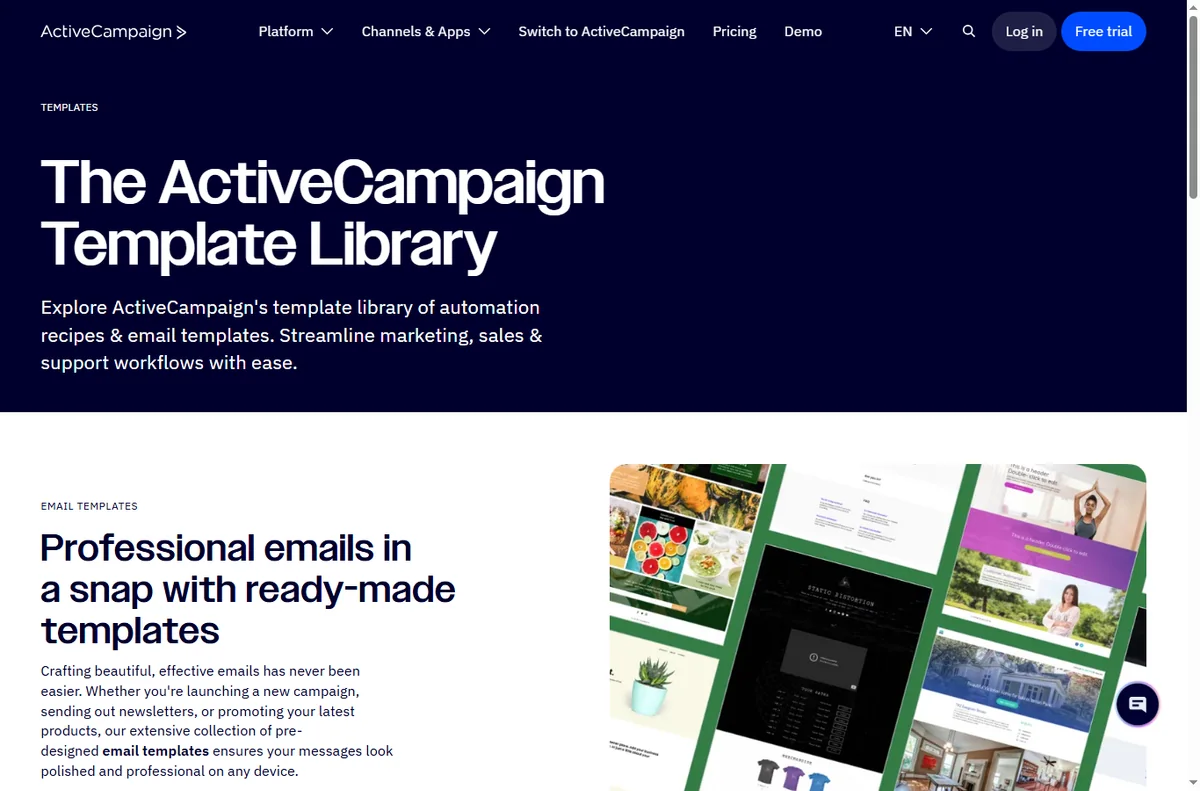 ActiveCampaign automation template library