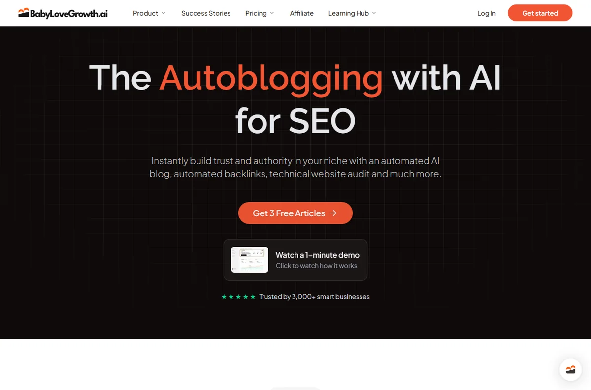 BabyLoveGrowth autoblog automation page