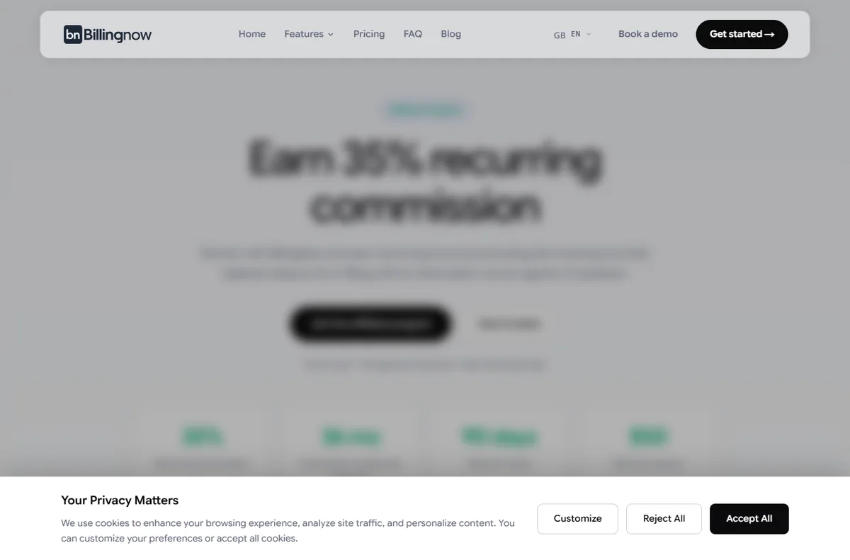 BillingNow affiliate program page
