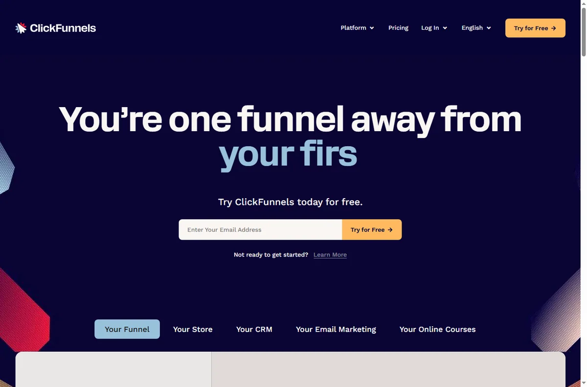 ClickFunnels screenshot