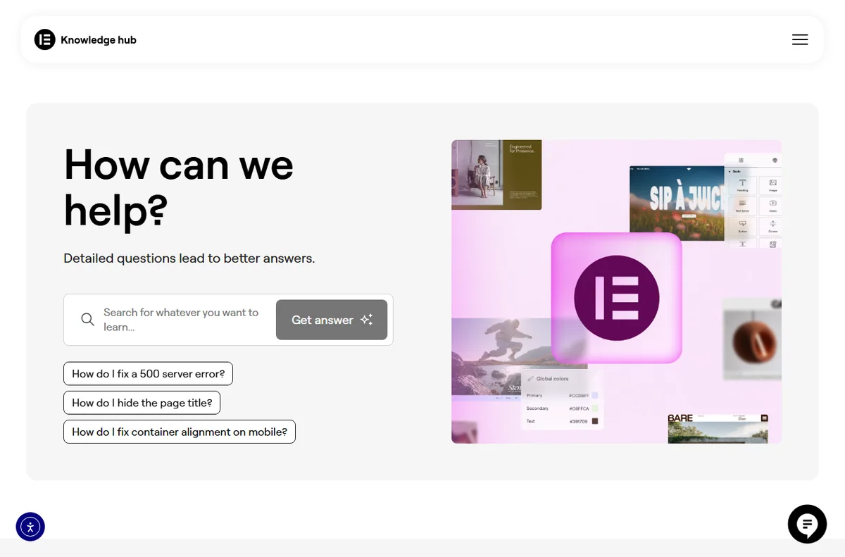 Elementor Academy tutorials