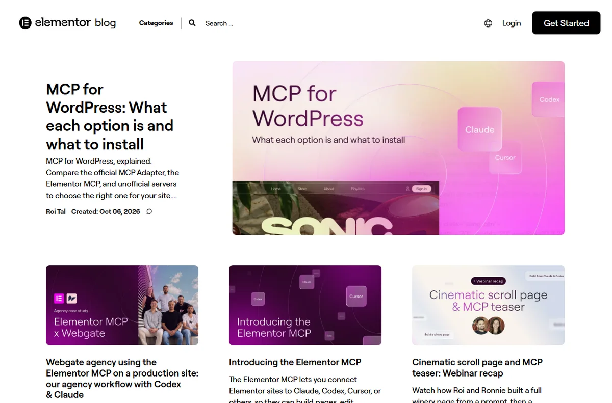 Elementor blog tutorials and resources