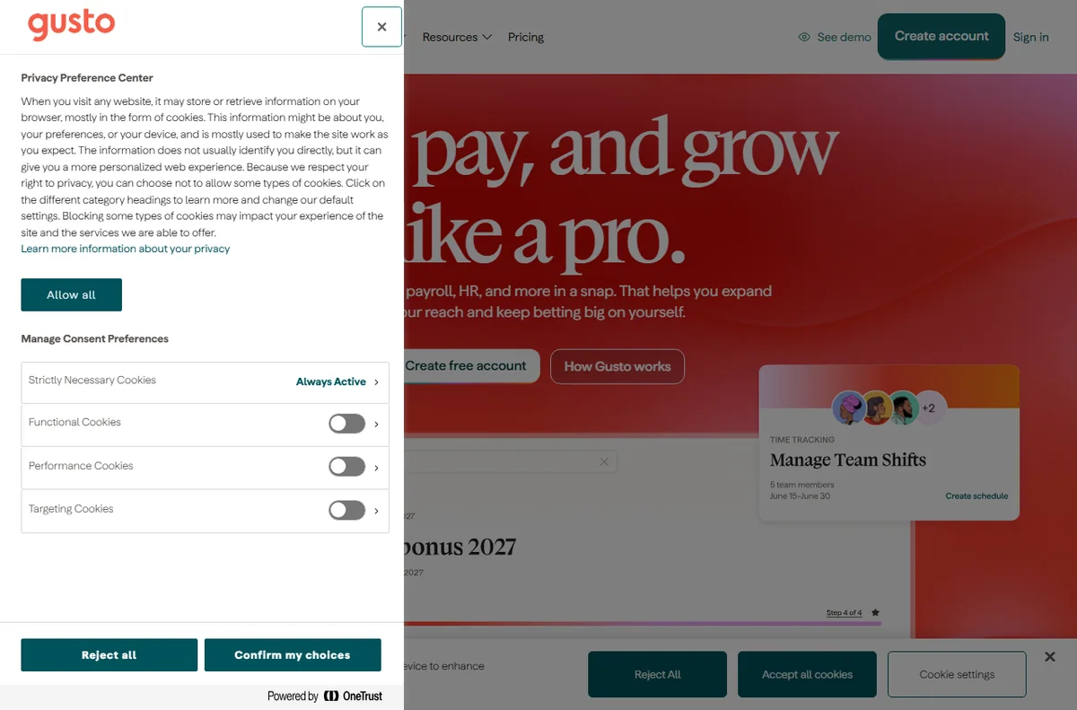 Gusto payroll and HR for small business