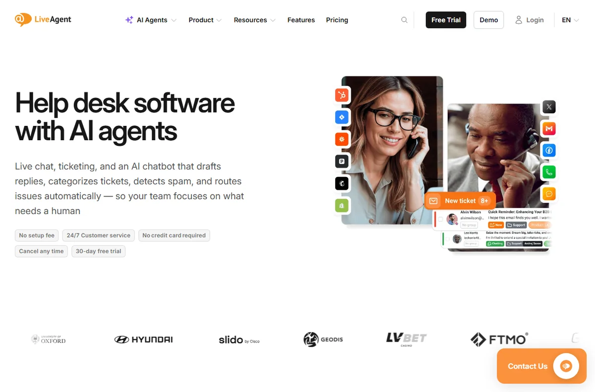 LiveAgent help desk product overview