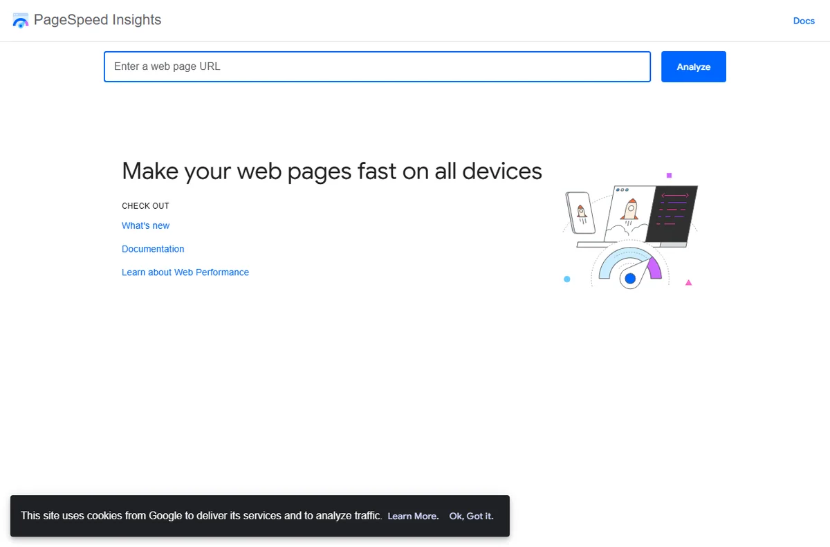 PageSpeed Insights Core Web Vitals report