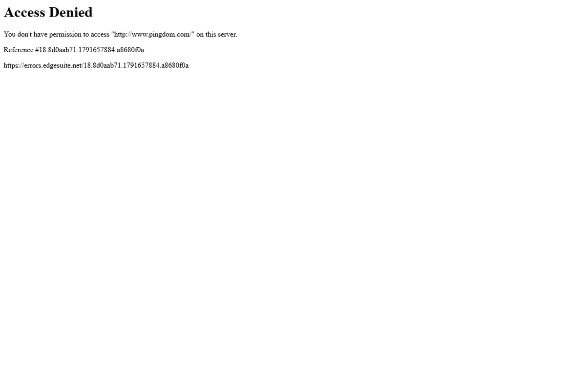 Pingdom uptime and performance monitoring