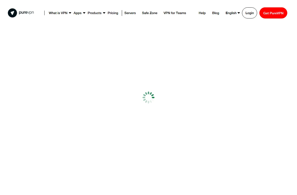 PureVPN what-is-my-IP tool showing your visible location