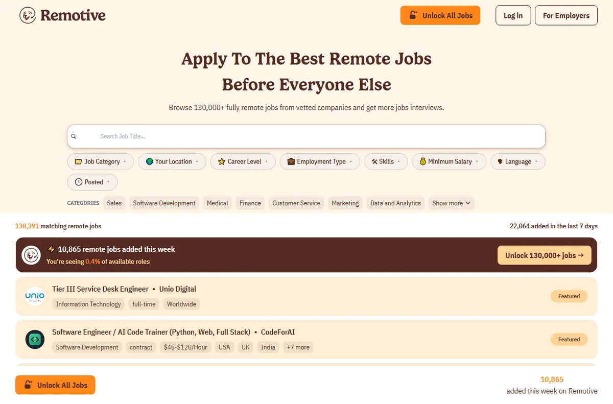 Remotive remote job board