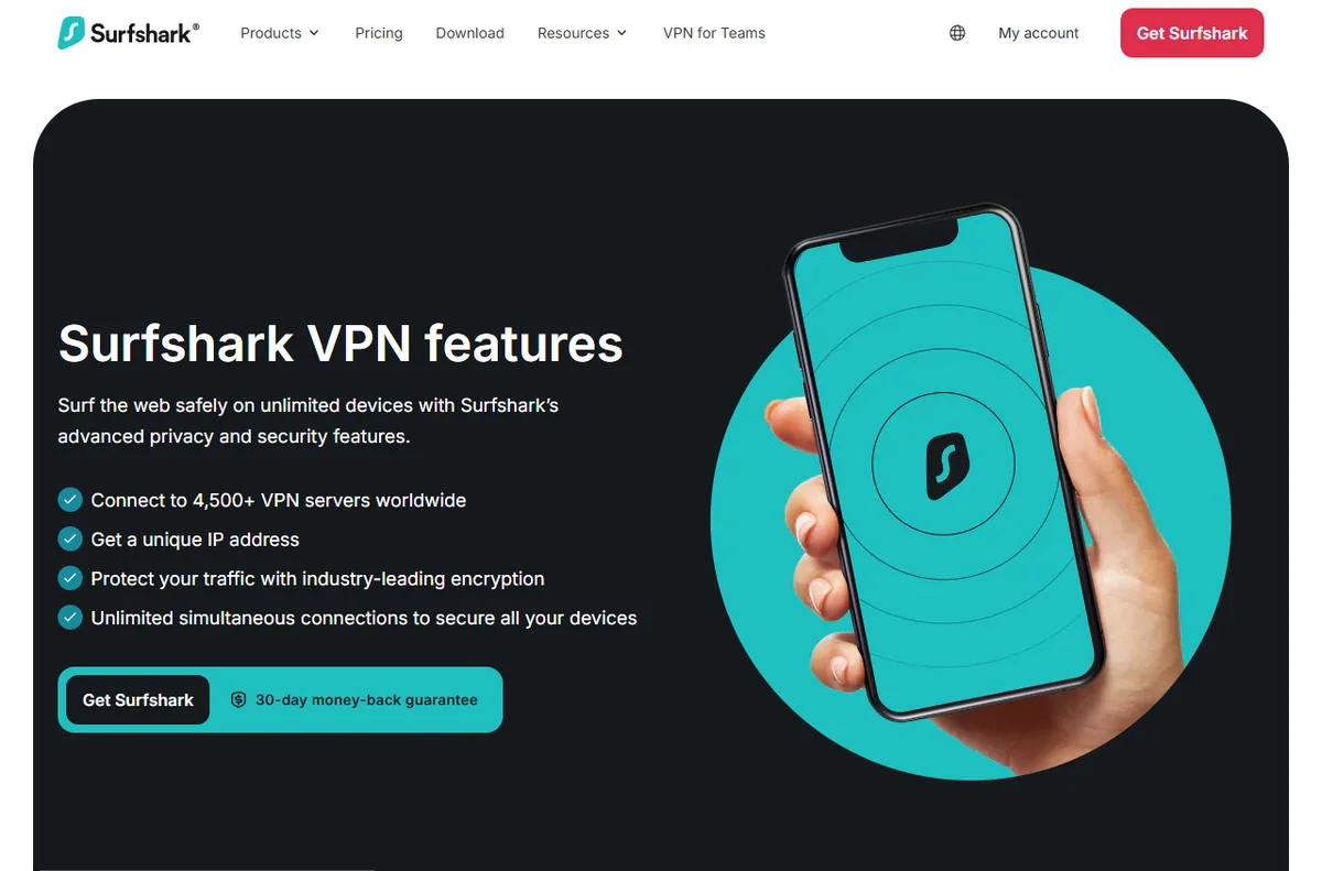 Surfshark VPN features overview for teams