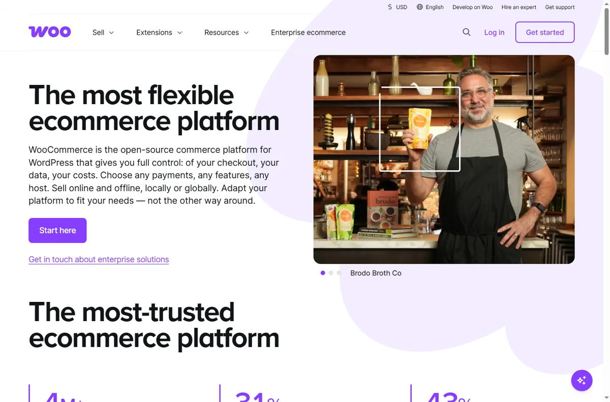 Woocommerce home page