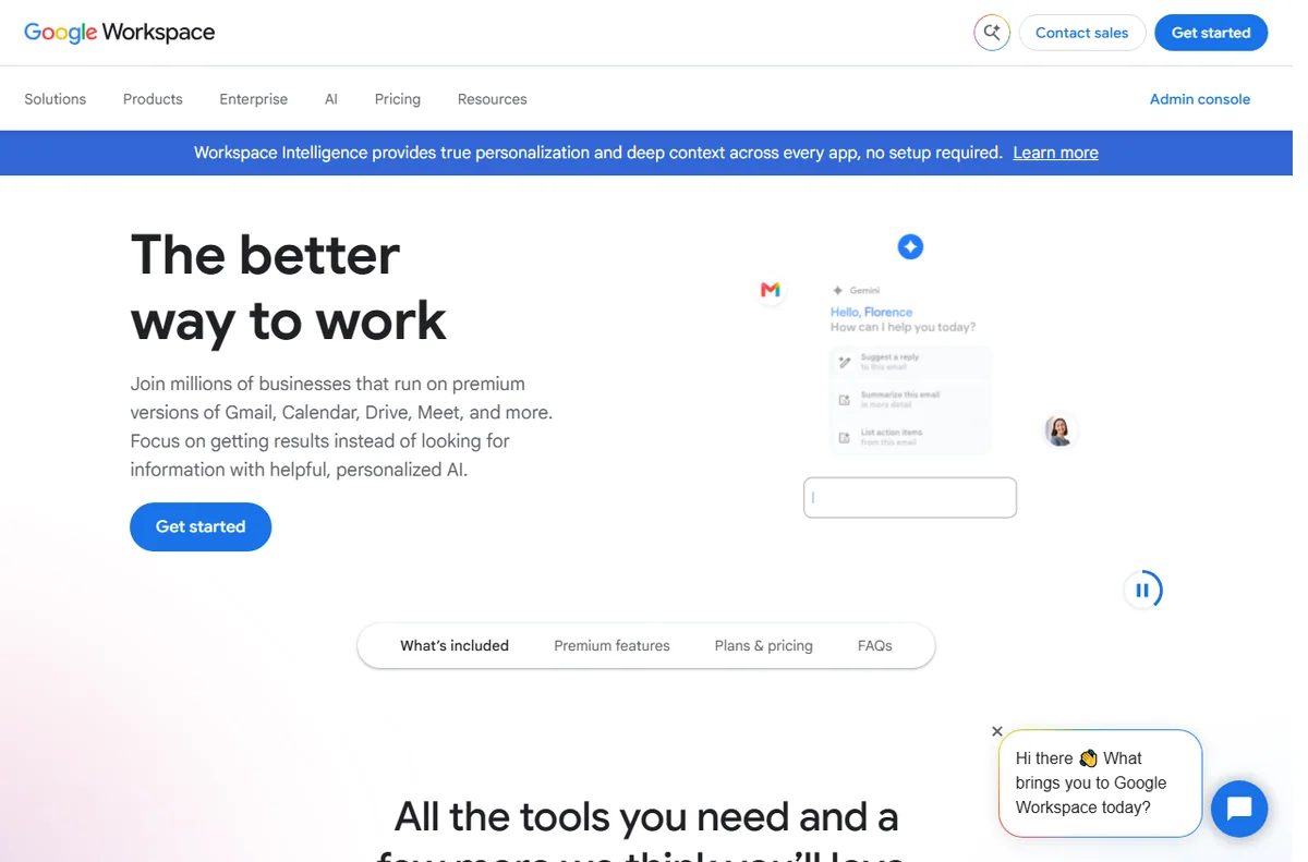Google Workspace productivity and collaboration tools
