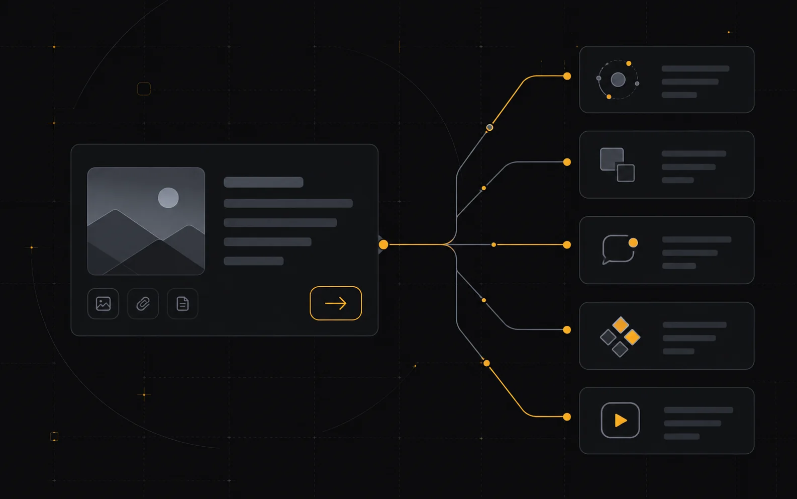 social creative - workflow illustration