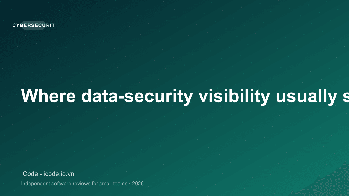 Where data-security visibility usually starts