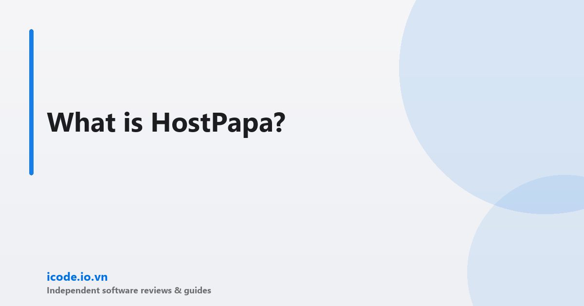 What is HostPapa?